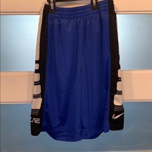 Nike elite blue basketball shorts